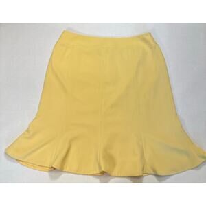 Nipon Boutique Butter Yellow Skirt Size 16 Tulip Classic Elegant Plus